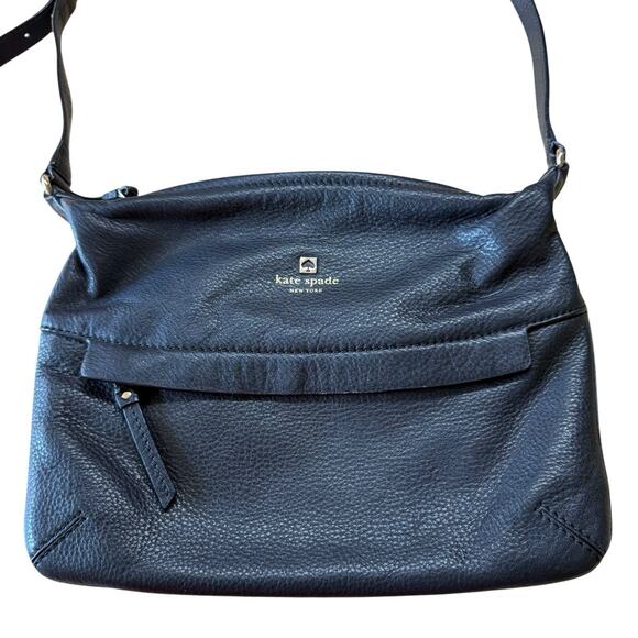 KATE SPADE Starla Grant Park Black Pebbled Leather Crossbody Bag - Picture 2 of 12